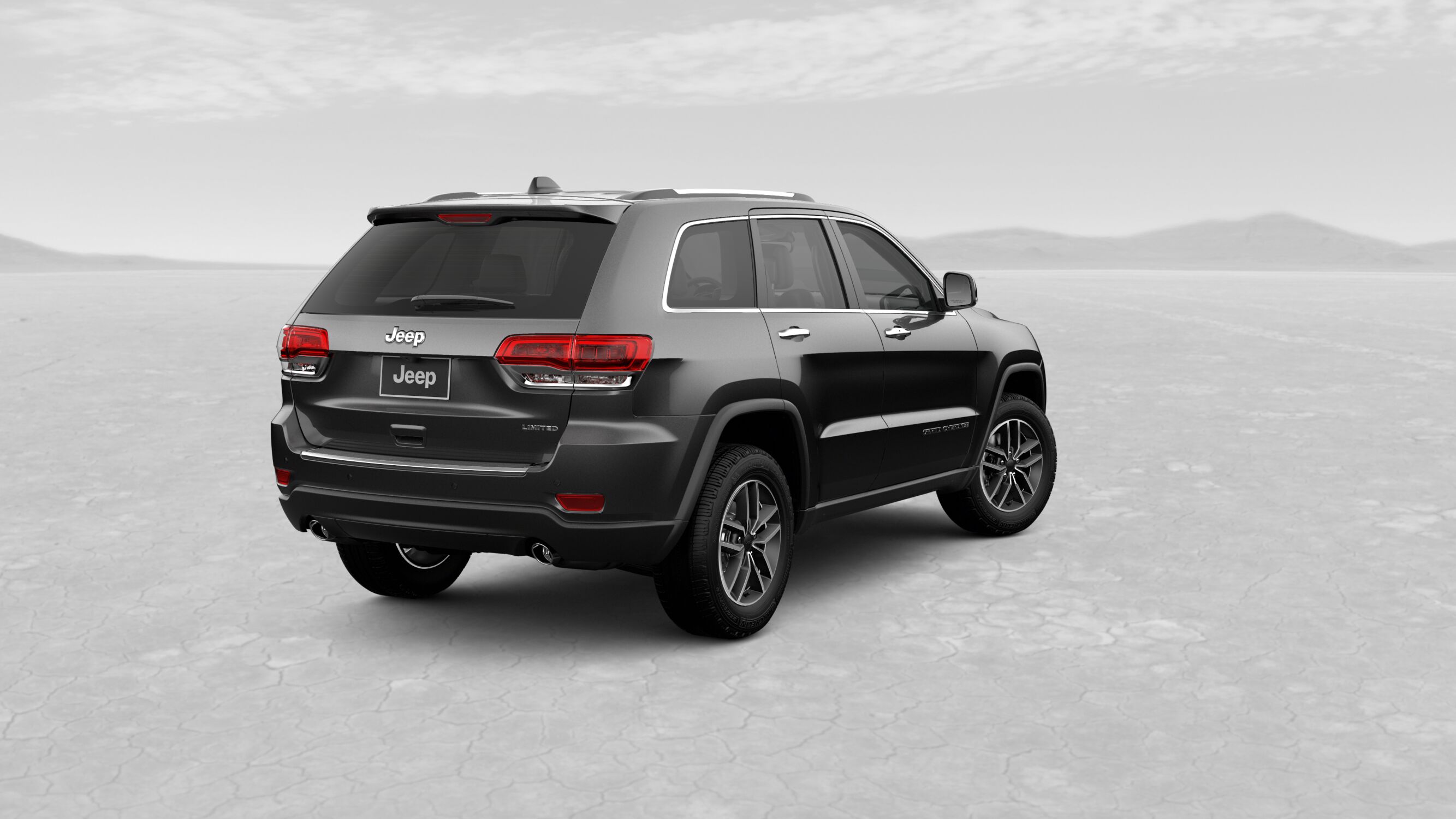 2019 Jeep Grand Cherokee Limited Gray Exterior Rear View